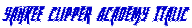 Yankee Clipper Academy Italic Schriftart